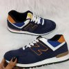 Sapatilhas New Balance 574 Azul Marinho com Camel