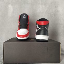 Sapatilhas Nike Air Jordan Mid Branco com Vermelho 09