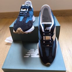 Sapatilhas New Balance 327 Azul Marinho com Branco