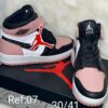 Sapatilhas Nike Air Jordan Mid Rosa Com Preto Ref. 07