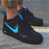 Sapatilhas Nike Air Force TM Preto com Azul