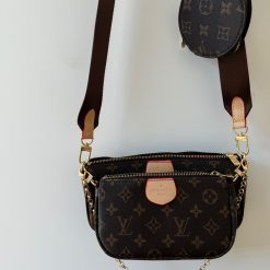 Original Mala Tiracolo Louis Vuitton Castanho triplo